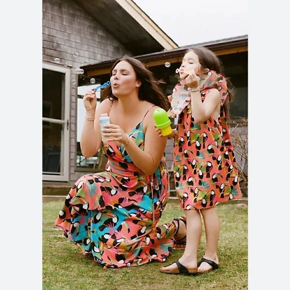 Farm Rio Toucans wrap dress